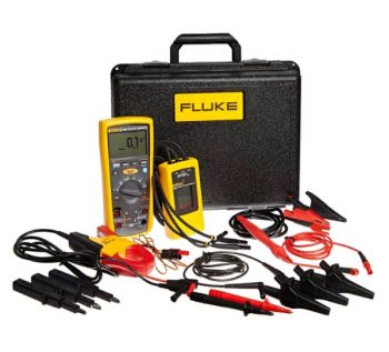 Fluke 1587/MDT FC — комплект мультиметр-мегомметр c функцией беспроводной связи + токовые клещи + индикатор чередования фаз